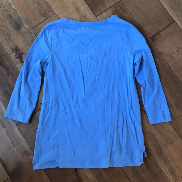 Talbots periwinkle M stretch t - Picture 3 of 6